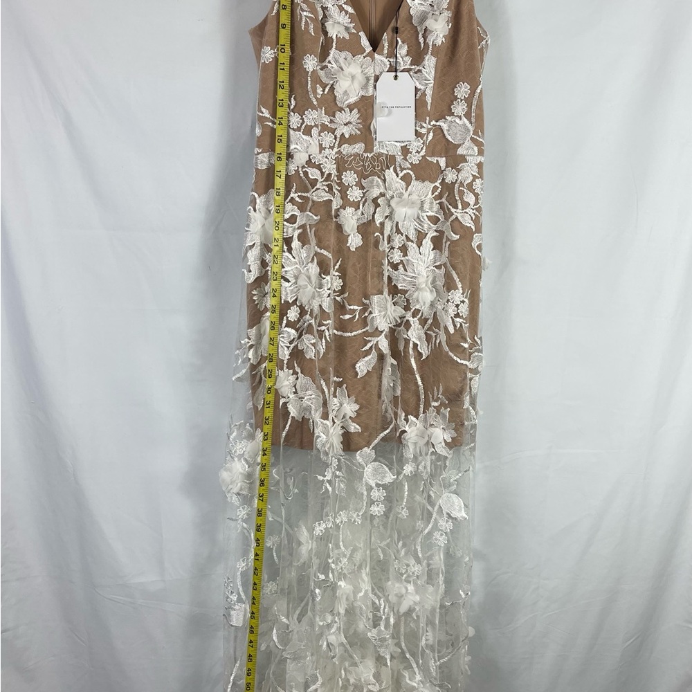 Dress The Population - Sidney Dress - White/Nude color - Picture 7 of 11